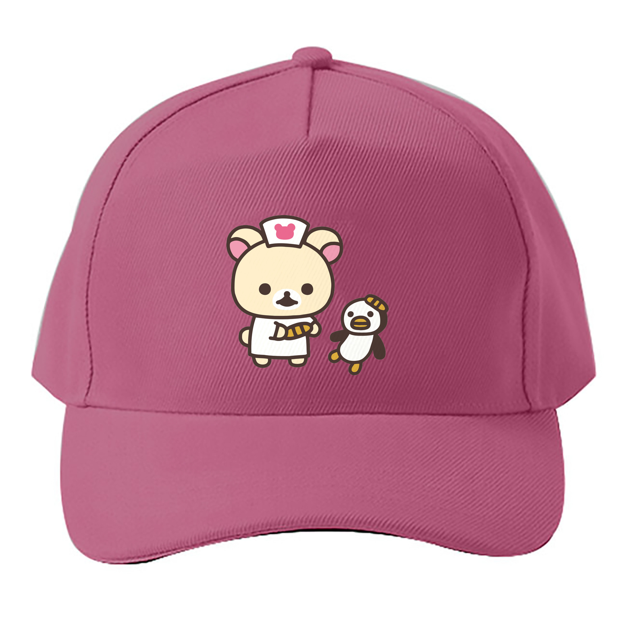（画像用） リラックマ リラックマ キイロイトリ Rilakkuma Korilakkuma Kiiroitori ベースボールキャップ 綿100％ 男女兼用 帽子 スポーツ